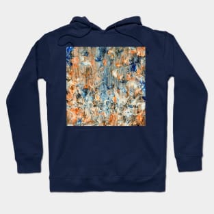 Abstract in Orange and Blue Hoodie